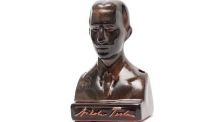 Bust Nikola Tesla glazed