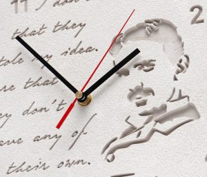 Nikola Tesla Wall Clock – I don’t care (ENG version)