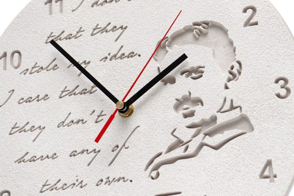 Nikola Tesla Wall Clock – I don’t care (ENG version)
