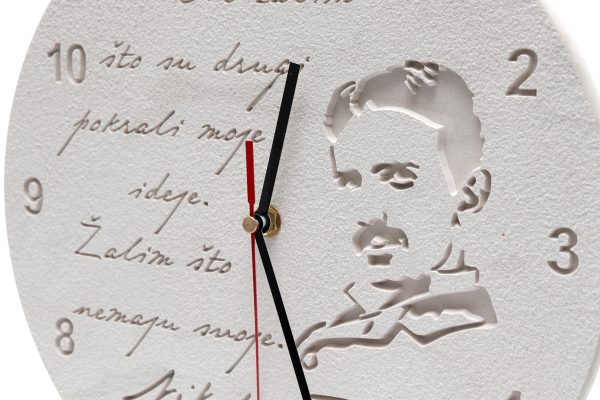 Nikola Tesla Wall Clock – I don’t care (CRO version)