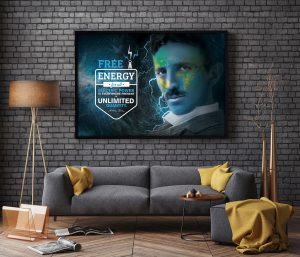 Poster Nikola Tesla Free energy