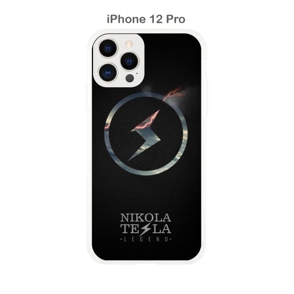 Premium Tesla iPhone Clear maska za mobitel – Tesla Grmljavina