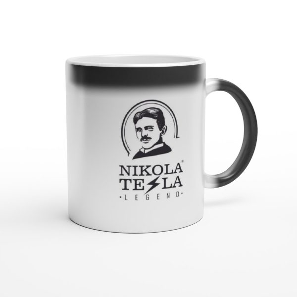 Premium magična šalica Nikola Tesla Legend logo