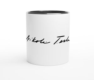 Premium Mug Nikola Tesla Signature