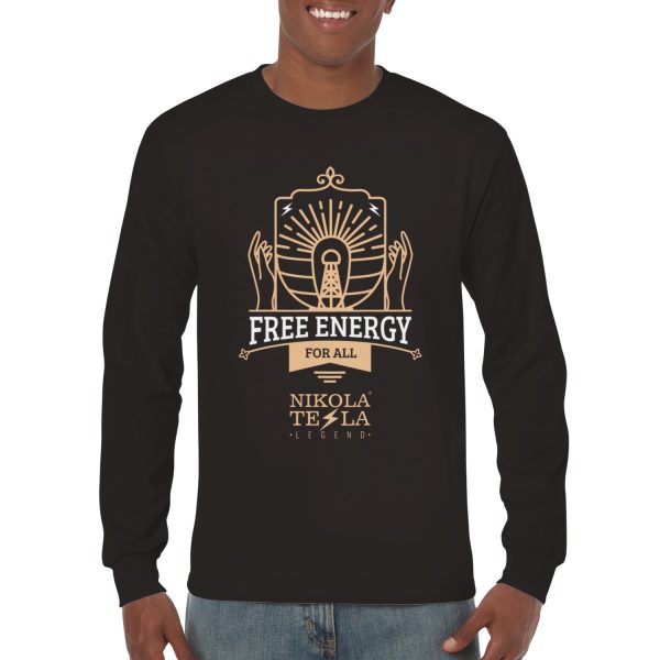 Premium Longsleeve Tesla T-shirt Holy Grail