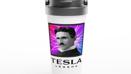 Premium Inox Mug Tesla Legend